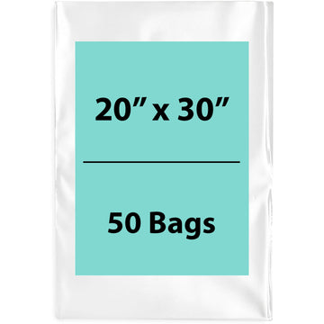Clear Poly Bags Flat 6 Mil Thickness Size: 20 (width) inch X 30 (Height) inch